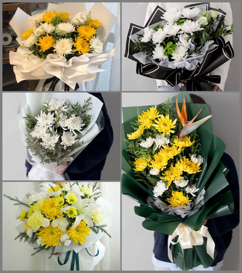 河北衡水枣强县肖张镇白事花束代送